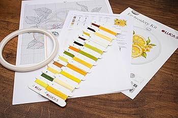Amazon | Luca-S クロスステッチキット フープ付き レモン